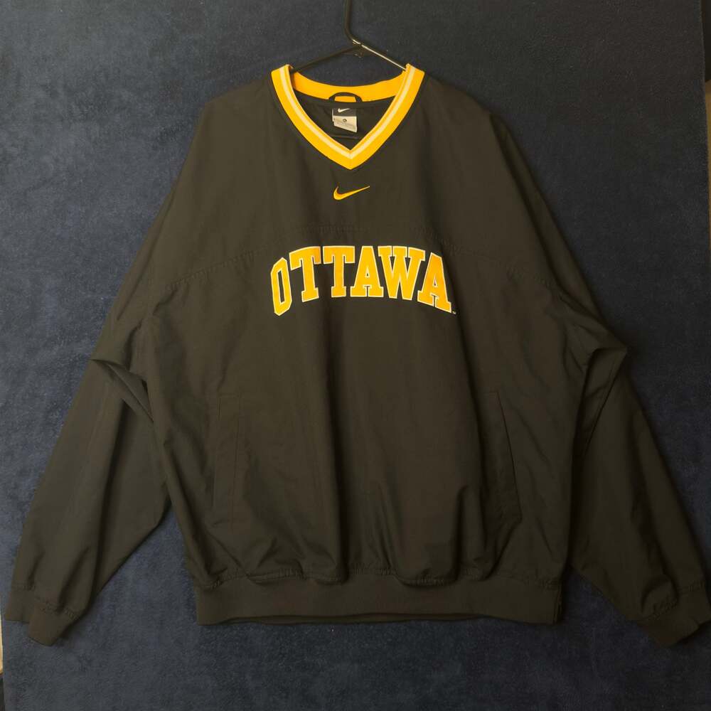 Nike vintage 90s big logo track top bomber jacket